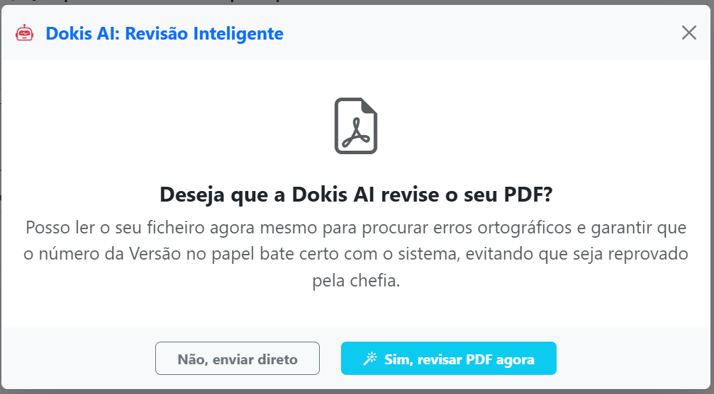 Dokis AI revisando PDF